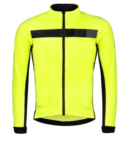 Force Frost Softshell Vinter Cykeljakke Fluo Gul / Sort