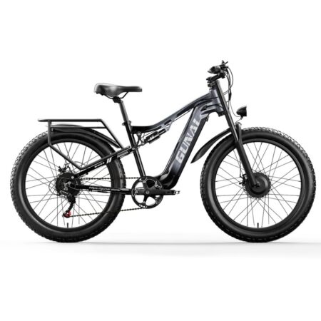 GUNAI GN68 2000W dobbeltmotor elektrisk cykel med 26" fedtdæk