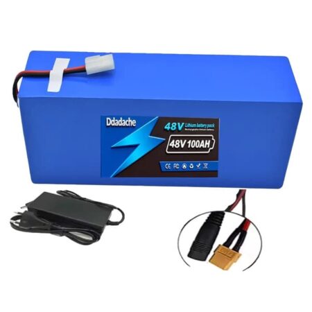Genopladeligt batteri, 100Ah kapacitet, hurtig opladning,XT60-DC oplader X1