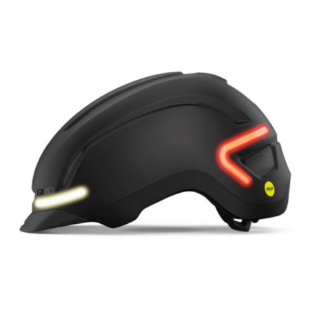 Giro Ethos MIPS Mat Sort L (59-63 cm) - Cykelhjelm med LED - L / 59-63 cm