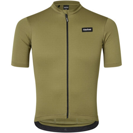GripGrab EXPLR Merinotech kortærmet cykeltrøje Olive Green herre