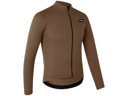 GripGrab EXPLR Merinotech thermal lang ærmet cykeltrøje brun herre