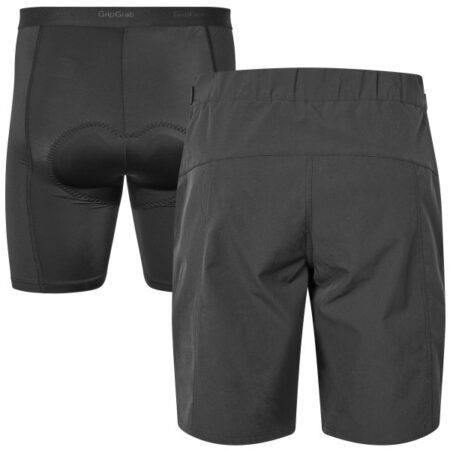 GripGrab Flow 2-i-1 Tekniska Cykelshorts Herr, Svart