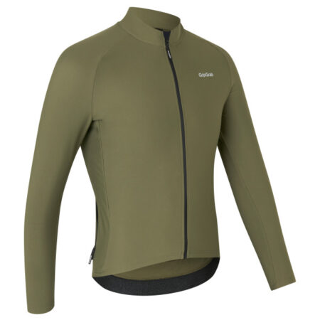 GripGrab PACR Thermal langærmet cykeltrøje Olive Green herre