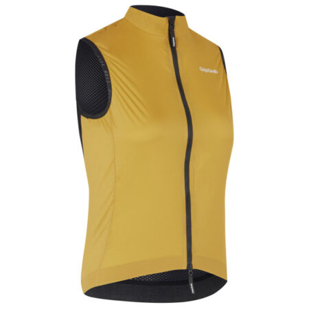 GripGrab PACR vindtæt cykelvest Mustard Yellow dame