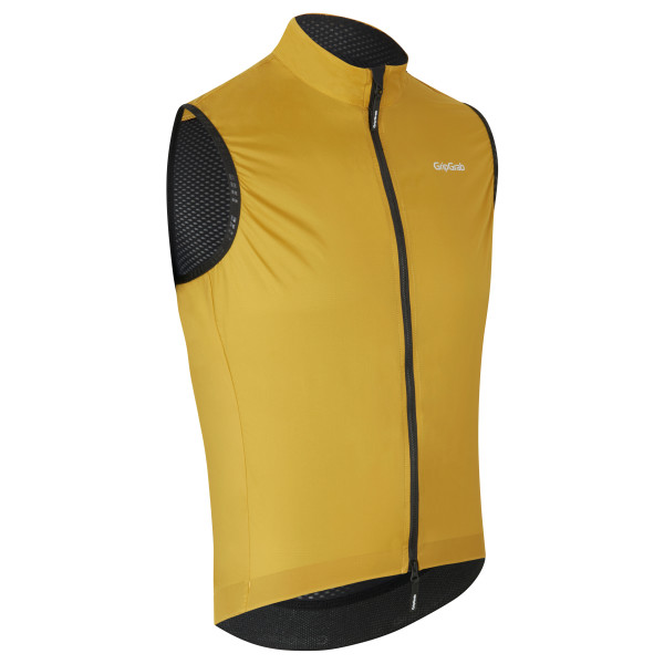 GripGrab PACR vindtæt cykelvest Mustard Yellow herre GripGrab PACR vindtæt cykelvest Mustard Yellow herre