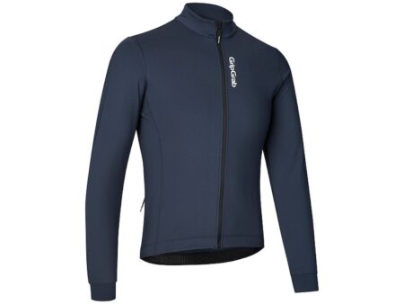 GripGrab RIDE Thermal langærmet cykeltrøje navy herre