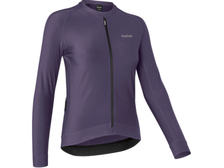 GripGrab Womens PACR cykeltrøje lange ærmer lilla dame