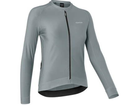GripGrab Womens PACR cykeltrøje lange ærmer lyseblå dame