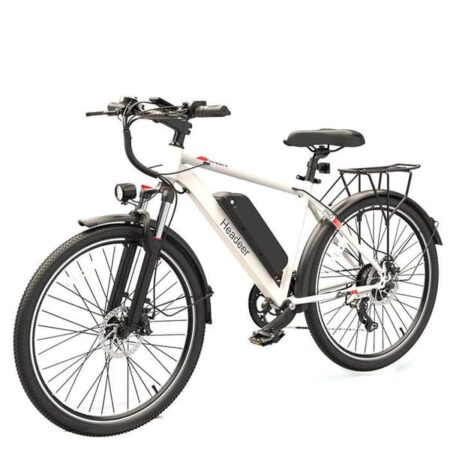HEADEER BK1350 - Elcykel - Motor 500W - 48V15Ah Batteri - Elektrisk MTB - 26" Dæk - 35KM/H - Rækkevidde 50 KM - Hvid