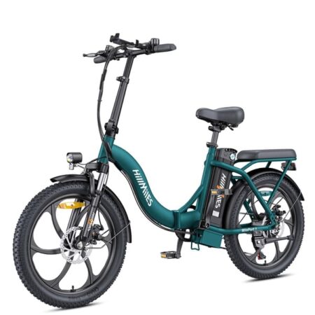 HILLMILES MilePort 1 Straddle Elcykel: 80-100 km PAS rækkevidde, 20" brede dæk, Shimano 7-trins gearkasse, IPX4 vandtæthedsklassificering - Bypendling