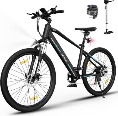 HITWAY BK7S Mountain Elcykel - Batteri 36V/12Ah - Motor 250W - Shimano 7 Gear - Sort