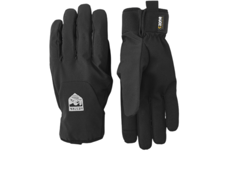Hestra Czone Mistral 5-Finger Cykelhandske Sort (Størrelse: Large)