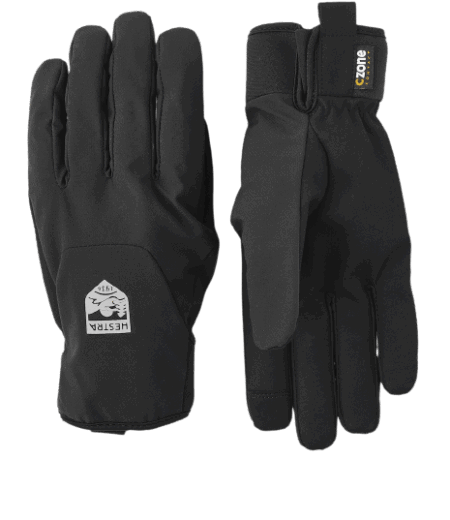 Hestra Czone Mistral 5-Finger Cykelhandske Svart