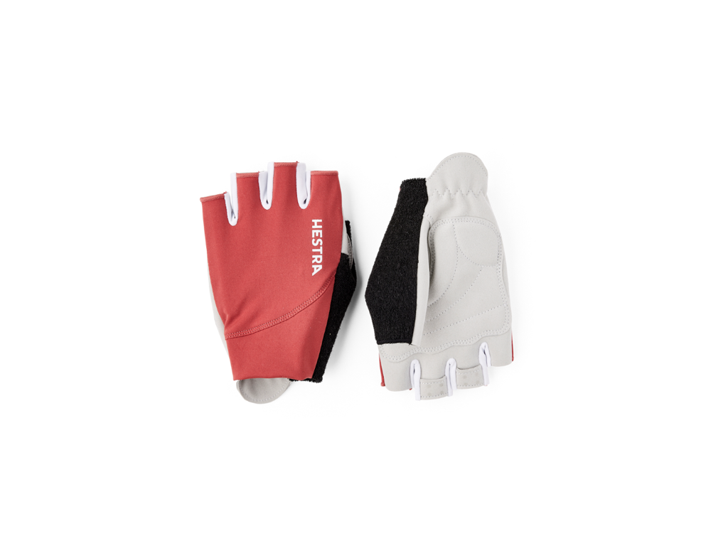 Hestra Spiro Short cykelhandsker rust/lys grå unisex Hestra Spiro Short cykelhandsker rust/lys grå unisex