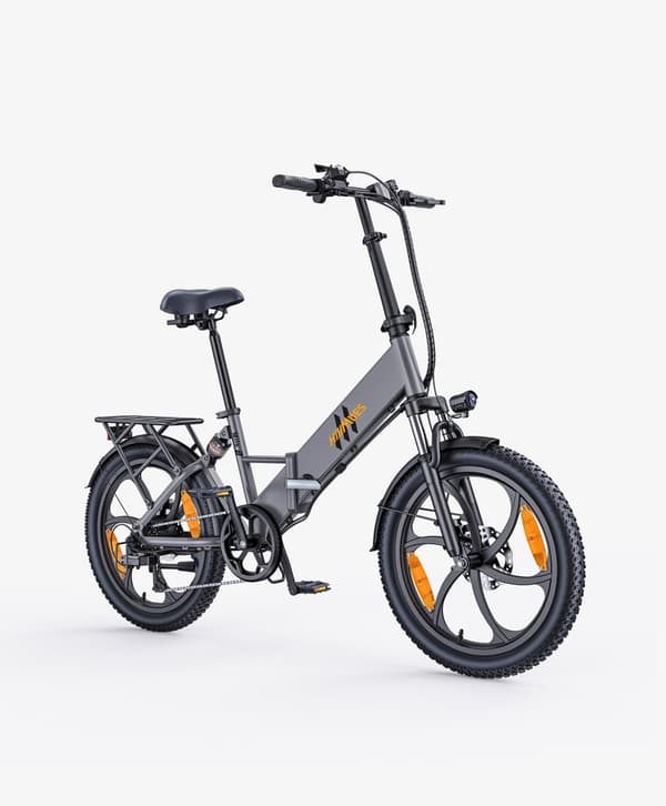 HillMiles Mile 2 sammenklappelig elcykel, 36V 13Ah, 250W, 100km rækkevidde, 20-tommer fatdæk, SHIMANO 7-trins elcykel - grå HillMiles Mile 2 sammenklappelig elcykel, 36V 13Ah, 250W, 100km rækkevidde, 20-tommer fatdæk, SHIMANO 7-trins elcykel - grå
