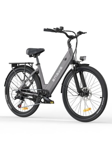 HillMiles MileCity 1 26'' elcykel lav indstigning, 250W motor, 36V13Ah batteri, 7 gear, 25 km/t, op til 100 km rækkevidde, ideel til bypendling