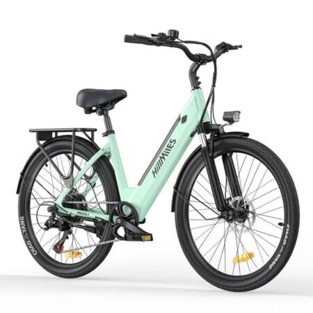 HillMiles MileCity 1 26'' elcykel med lav gennemgang, 250W motor, 36V13Ah batteri, 7 gear, 25 km/t, rækkevidde op til 100 km, ideel til bytransport