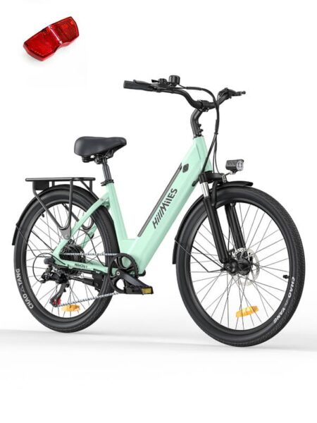 HillMiles MileCity 1 Elcykel Voksen 26 tommer - 250W Motor, Aftageligt Batteri 36V/13Ah, Op til 100km Rækkevidde, Med Baglys