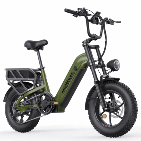 HillMiles MileLink Elcykel 16" - 250W Motor, Aftageligt 48V 18Ah + 23Ah Batteri, Dobbelt Affjedring, Hydrauliske Skivebremser, Grøn