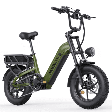 HillMiles MileLink Elcykel 16" - 250W Motor, Aftageligt 48V 18Ah Batteri, Dobbelt Affjedring, Hydrauliske Skivebremser, Grøn