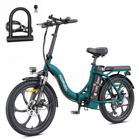 HillMiles MilePort 1 20" fatbike elcykel, 250W motor, 36V 13Ah batteri, 25 km/t, rækkevidde op til 100 km, perfekt til bypendling
