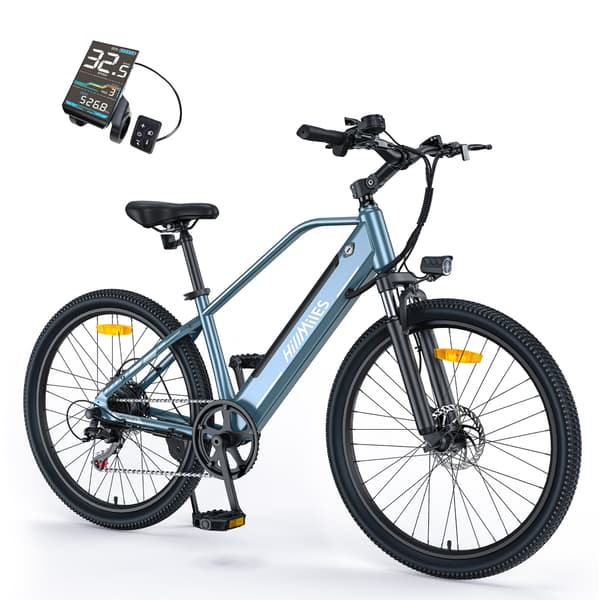 HillMiles MileTrail 1 elcykel, 350W motor, 120 km rækkevidde, 13AH batteri, 26 dæk, mekaniske skivebremser - blå HillMiles MileTrail 1 elcykel, 350W motor, 120 km rækkevidde, 13AH batteri, 26 dæk, mekaniske skivebremser - blå