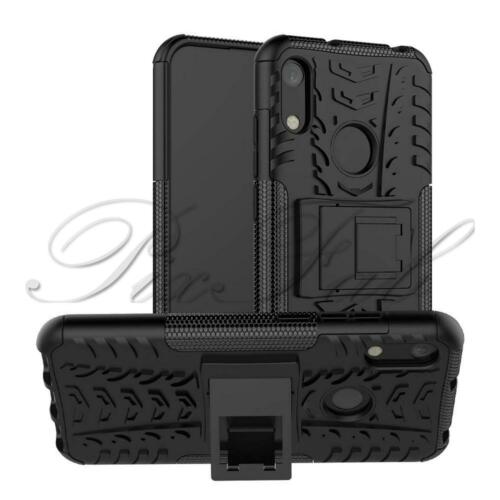 Huawei Huawei Y6 (2019) TOUGH Slim Armour Shockproof Phone Case Cover (Black)