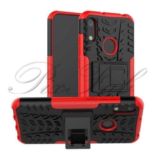 Huawei Huawei Y6 (2019) TOUGH Slim Armour Shockproof Phone Case Cover(Red)