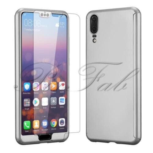 Huawei Huawei Y6p (6.3") Front Back Full Body Cover Case Silver