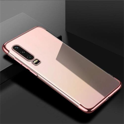 Huawei Mate 20 Pro Plated Frame Gel Phone Case Cover (Rose (Gold)