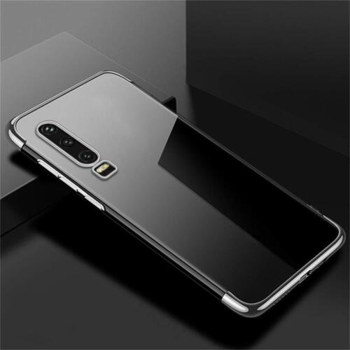Huawei Mate 20 Pro Plated Frame Gel Phone Case Cover (SIlver)