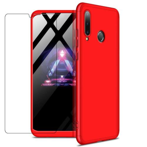 Huawei P Smart 2020 (6.21") Front Back Full Body Cover Case(Red)
