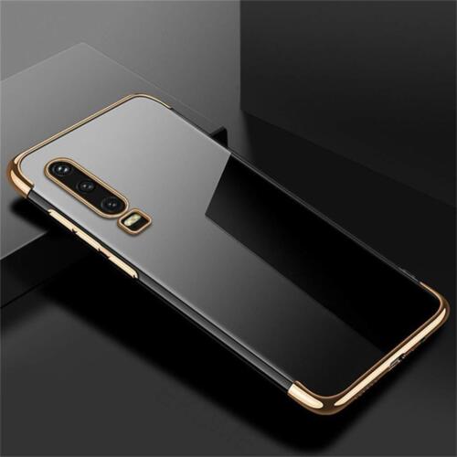 Huawei P20 Lite Plated Frame Gel Phone Case Cover (Gold)