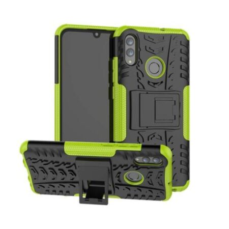 Huawei P30 Lite (MAR-LX1A) Shockproof Phone Case Cover + Tempered Glass (Green)