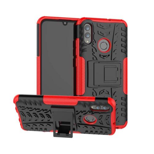 Huawei P30 Pro (VOG-L09) Shockproof Phone Case Cover + Tempered Glass(Red)