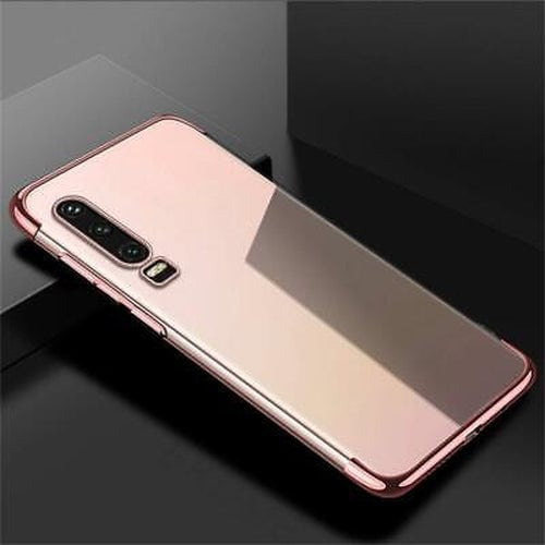 Huawei Y7 (2019) Metallic Bumper Gel Phone Case Cover (Rose (Gold)