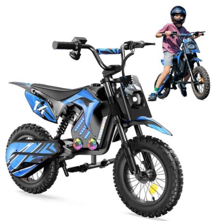ISCOOTER A14 Elcykel 500W motor 36V5,2Ah batteri Motorcykel 14-tommers dæk Barnes elcykel