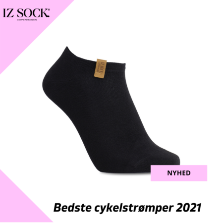 IZ sock Copenhagen - Cykelstrømper i bambus, sort - Sort / 42 - 43