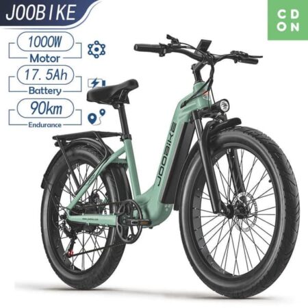 JOOBIKE JOO1 17,5Ah Batteri Hydraulisk Skivebremse 45 km/t 90 km 1000W Motor 26*3,0 tommer dæk SHIMANO 7-trins elcykel