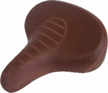 Johnny Loco sadel brun med fjedre