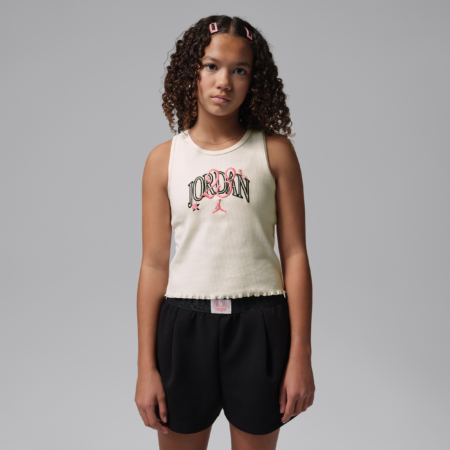 Jordan Flower of Friendship-tanktop til større børn - brun