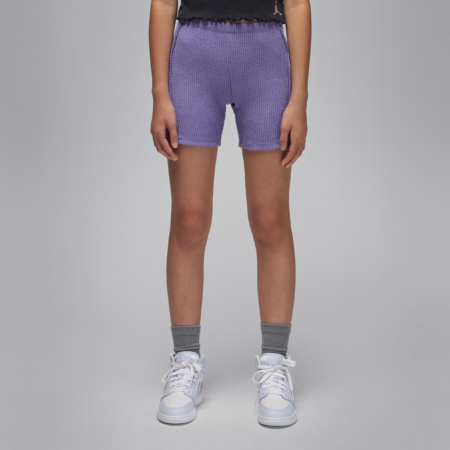 Jordan-cykelshorts med rib til større børn - lilla