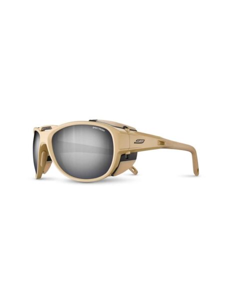 Julbo cykelbriller - sandfarvet stel med runde glas (L)