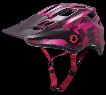 KALI Maya 3.0 Camo Mat Rød cykelhjelm med LDL - Large (60-63 cm)
