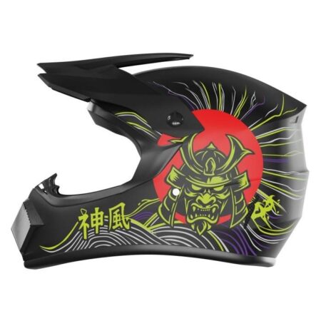 KAMIKAZE AKC208 Tokyo Drift fullface cykelhjelm str. L (5960 cm)