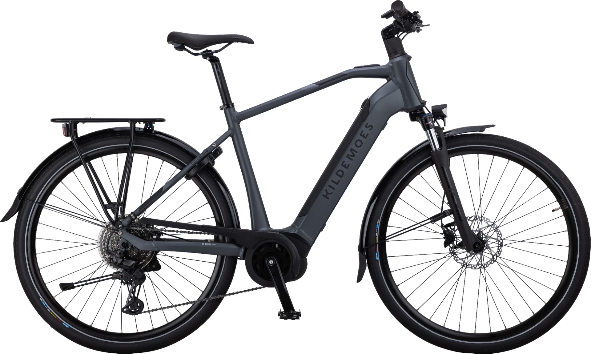 Kildemoes Barcelona Bosch Herre Elcykel Grå 53 Kildemoes Barcelona Bosch Herre Elcykel Grå 53