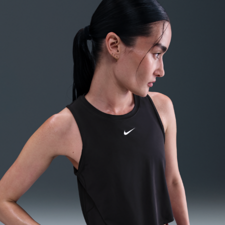 Kort Nike One Classic Dri-FIT-tanktop til kvinder - sort