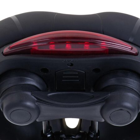 L-BRNO cykelsadel komfortskum, bred pasform og LED-lys