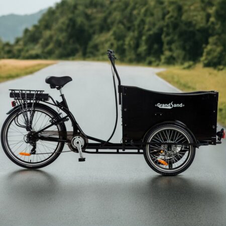 Lådcykel El | 6 växlar | 250W - 12,8Ah Panasonic litiumbatteri - Svart